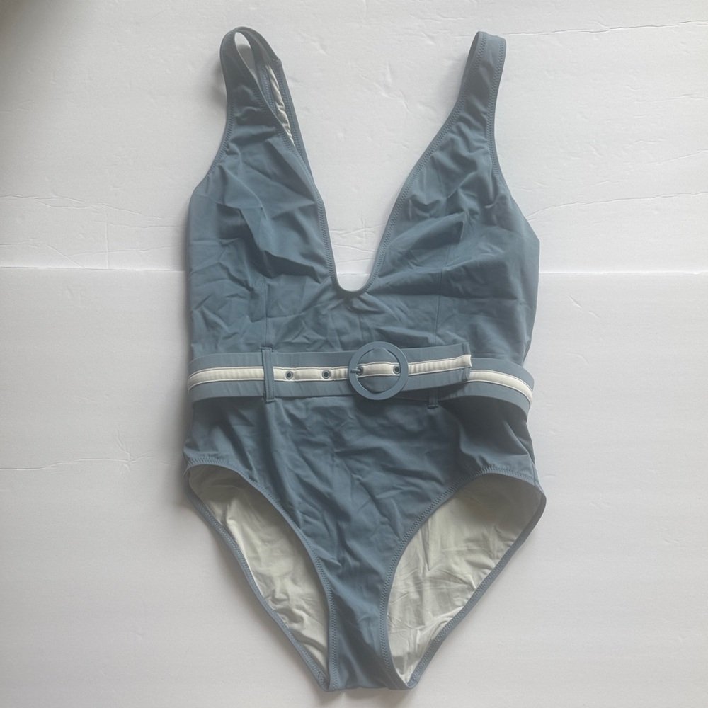 SOLID & STRIPED One Piece in Slate Blue